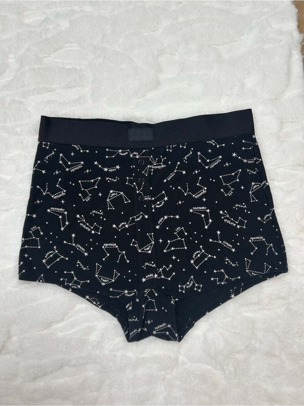 PINK Victoria’s Secret High Waist Shortie Boyshorts Constellation Print Panty